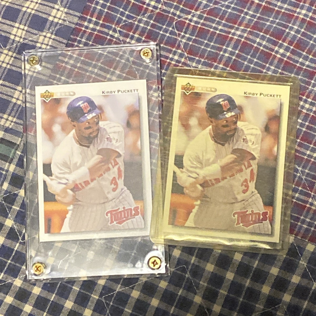 1992 Upper Deck Kirby Puckett Twins 254 Birth Year Error