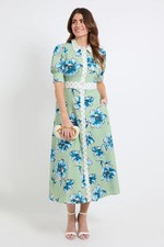 Wallis Green Shirt Dress Womens Daywear Dresses