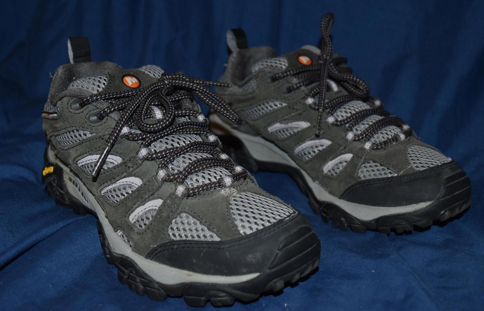 Scarpe da trekking Merrell Moab donna 7 Beluga lilla bassa ventilatore suola Vibram