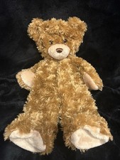 Build A Bear Curly Teddy Bear Brown Tan Cream Beige Unstuffed