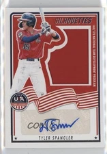 2025 Stars and Stripes USA Signatures Silhouettes /199 Tyler Spangler Auto