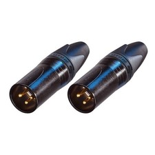 Image of Neutrik 3 Pin XLR Microphone Solder Connectors Black NC3MXX Male & NC3FXX Female