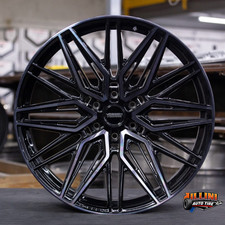 Set Of 4 Vossen Hf6-5 22x10 -18 Tinted Gloss Black 6x139.7 Silverado Ram Gmc