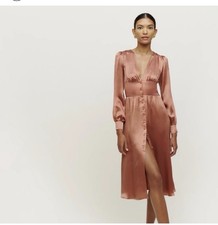 Rose Gold Reformation Dress NWT