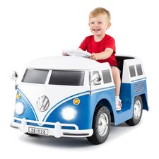 Licensed Volkswagen Ride-on Bus with Cup Holder, LED Headlights, Music  Horn