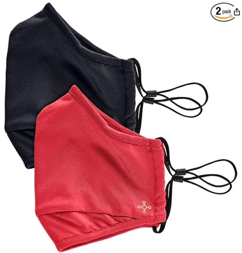 New 2 Pack Tommie Copper Community Wear Mask Two Layer Face Coverings Black Pink