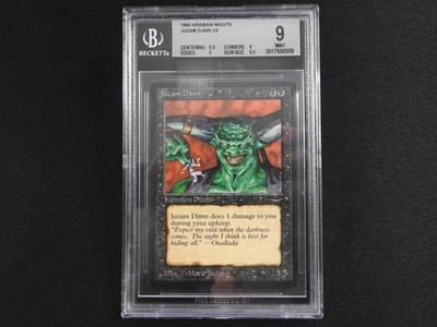 Juzam Djinn BGS 9 MINT [Arabian Nights] Quad++ Mtg Magic Free