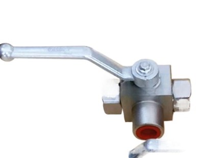 VH3V-G1/4 L type carbon steel hydraulic three-way high-pressure   valve #ff