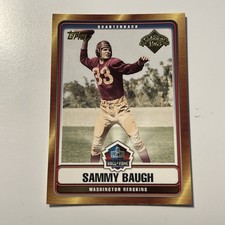 2006 Topps Football Sammy Baugh Washington Hall of Fame Tribute Insert #HOFT-SB