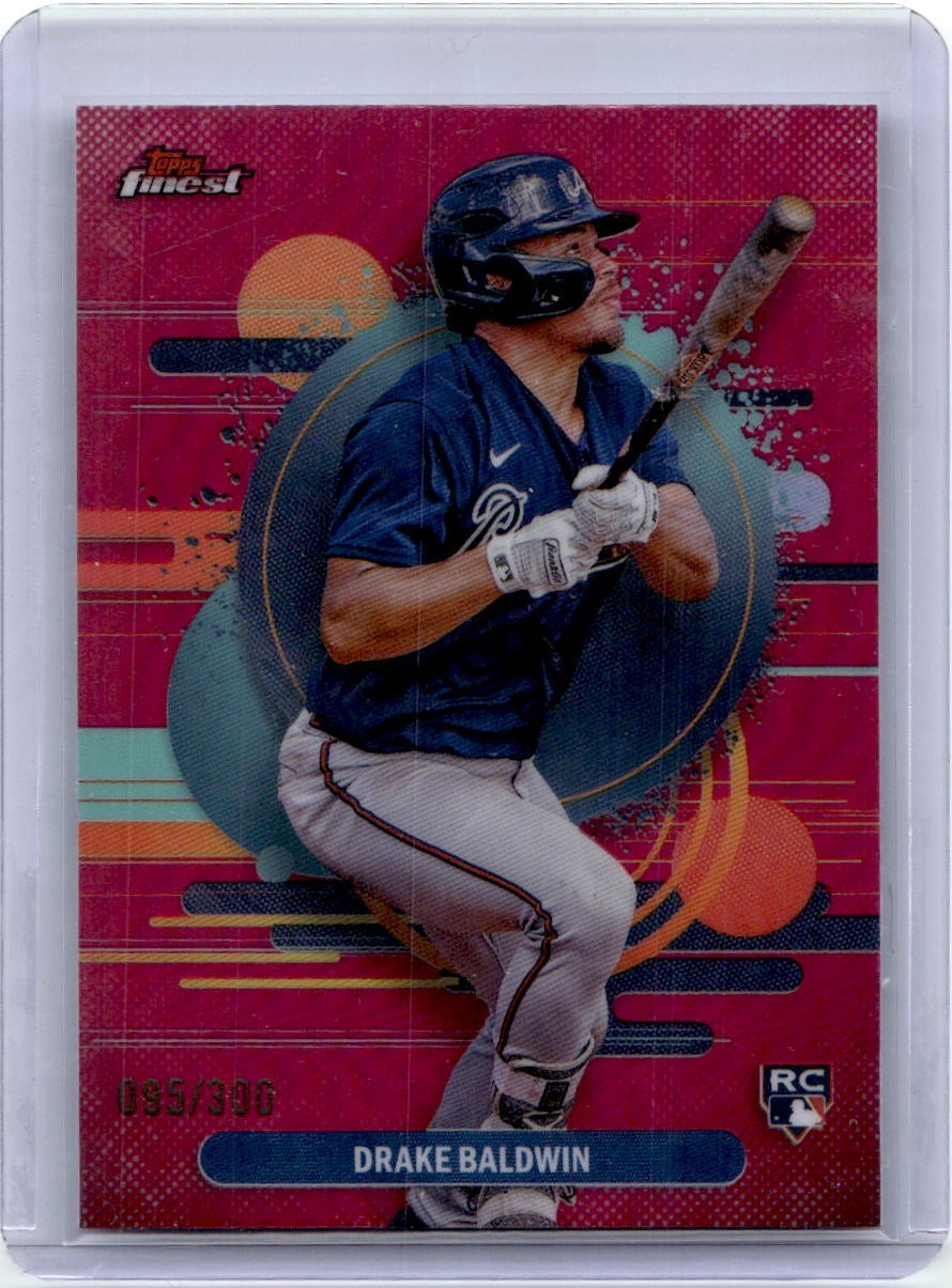 2025 Topps Finest Drake Baldwin #183 RC Rookie SP Magenta Refractor /300 Braves