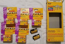 7 Rolls Expired Kodak Gold 200 Film. Expiation Date Aug 2001 - NIB -