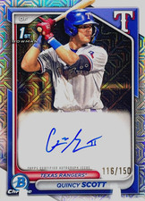 2024 Bowman Chrome Prospect First Autographs #CPA-QS Quincy Scott /150