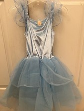 Girls Disney Blue Cinderella Dress/Halloween Costume Sz XS 4 