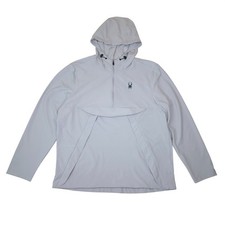 Spyder Active Packable Water-Resistant Hooded Jacket L Stretch Fabric Pockets