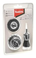 Makita D-66070 RundbüRsten-Set 3Tlg. Stahl Passend FüR Bohrmaschine