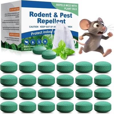Natural Rodent Repellent Peppermint Sachets 24 Pack Mouse Mice Pest - US