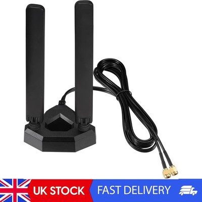 WiFi 6E Tri-Band Antenne für 6 GHz 5 GHz 2,4 GHz Gaming-PCs und Router mit 6,5 Fuß