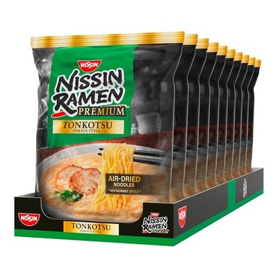 Nissin Ramen Tonkotsu Instant Nudeln japanisch 10er Pack 885g luftgetrocknet