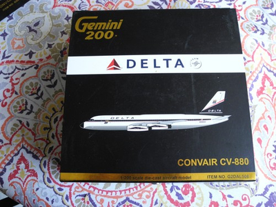 #ad Rare Gemini Jets 200 Convair CV 880 DELTA Factory New 1:200 $400.00