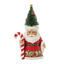Jim Shore The Merry On Top - Santa Sisal Tree Hat Pint Size 6017295 New for 2025