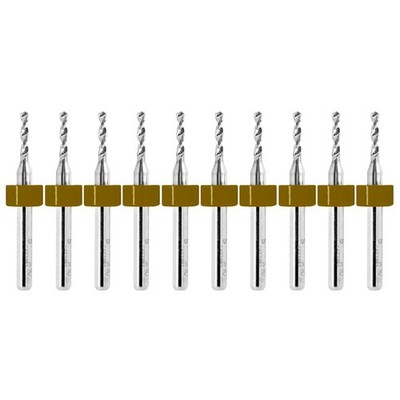 0.1015'' (#38) Solid Carbide Drill Bit   10 Pack   CNC   Factory Resharpened