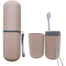 Portable Travel Toothbrush Case Holder Waterproof Container for Camping School