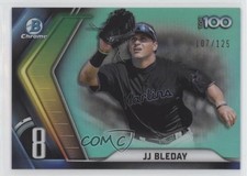 2022 Bowman Chrome Scouts Top 100 Aqua Refractor 107/125 JJ Bleday #BTP-8 0h28