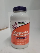 Now Foods Quercetin with Bromelain 240 Veg Capsules Exp 2/29