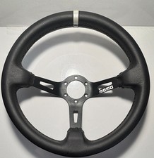 Momo 320mm 13 Suede Leather Deep Cone 90mm Racing Sport Steering Wheel