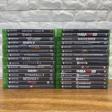 Xbox One Game Lot of 30 Halo Gears COD Madden Battlefield Far Cry Creed Tested