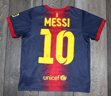 KIDS BOYS 6-7 YEARS 116-122 CM. BARCELONA 2012/2013 HOME FOOTBALL SHIRT MESSI 10