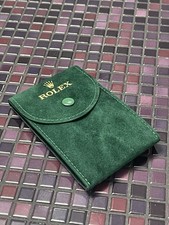 Original Rolex Reise / Service Etui in Samt gr&uuml;n