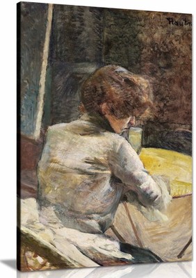 Warten ca 1887 gerahmter Leinwanddruck, Bilder für Wohnwände Deko