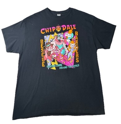 Disney Vintage Style Classic Chip N Dale Rescue RANGERS T-Shirt  (XL)