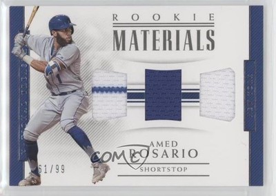 2018 Panini National Treasures Rookie Materials Triple 61/99 Amed Rosario RC 6fs