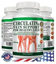 Diosmin 600 mg - Leg Circulation, Heavy Legs, Varicose Veins - 60 Cap