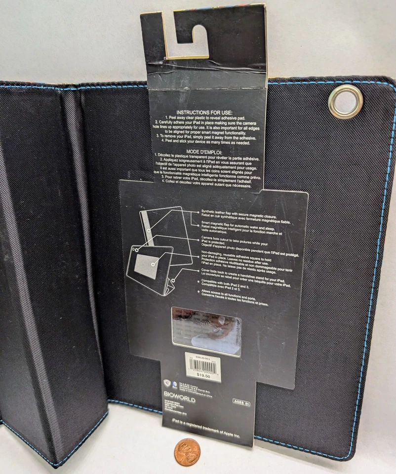 DC Comics.iPad (2/3) FUNDA PLEGABLE.Wake,Sleep.Bioworld Vintage Batman Superman Foto 3 de 4