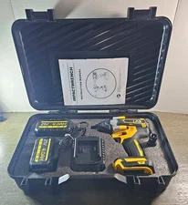 21V Cordless Impact Wrench Set 1/2" 1000Nm High Torque Brushless 2 Batteries 