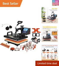 Upgraded 12x15 Inch Sublimation Machine with Digital Control for Superior Prints