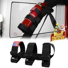 Roll Bar Fire Extinguisher Holder 2.5-3LB Bracket Mount for Jeep Wrangler Black