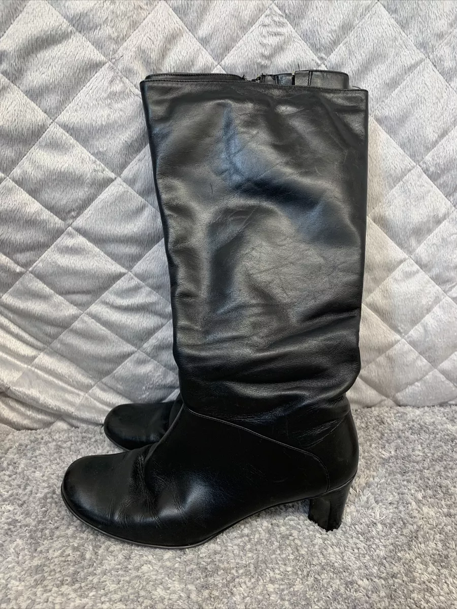 ALLYYY Black Leather Knee High Boots | Women's Designer Boots – Steve  Madden Canada