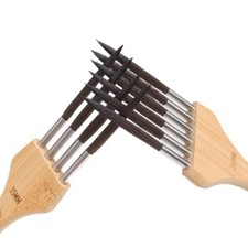 4/6 Teeth Paint Brush Multi-Tooth Artist Painting Brushs Nylon Hair Paint Brush