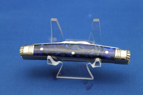Troublesome Creek "Grandpa" Congress Knife 4-blade Blue Pearl Corelon handles - Picture 5 of 7