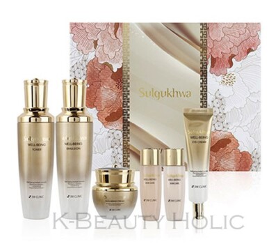 3W CLINIC Seolgukhwa Wellness 4Sets/Moisturizing, Elasticity, Glow/Korea Made