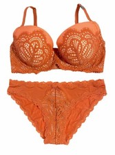 Victorias Secret Dream Angels Set Lined Demi Bra  Cheekini Panty 32D / XSmall