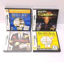 Nintendo DS Lot 4 Deal or No Deal - CIB w/ Manual + The Bachelor Brain Age 1 & 2