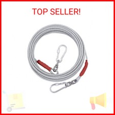 Dog Tie Out Cable for Dogs Outside Up to 125/250lbs,10/20/30/50FT Long Dog Leash