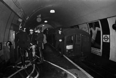 The Battered Third Coach Disaster Train Pulled Back Tunnel Entranc- 1975 Photo