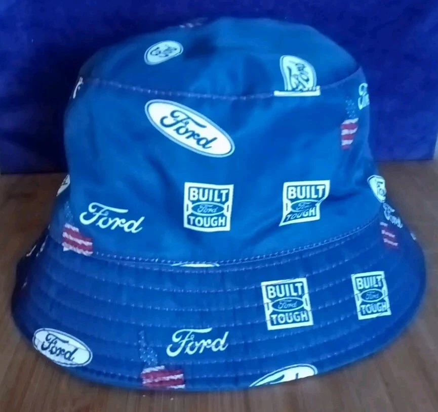 Ford Bucket Hat Unisex Summer Cap, Navy Blue, Built Tough Logo
Opens in a new window or tab