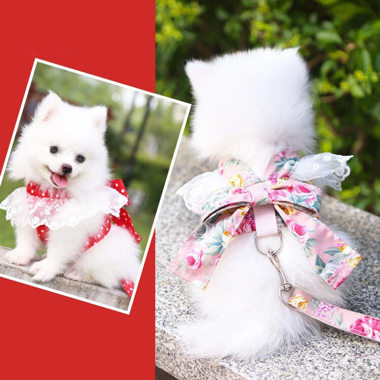 Small Pet Puppy Cat Dog Lace Princess Summer Tutu Dress Skirt Clothes Apparel - Image 3 of 4
